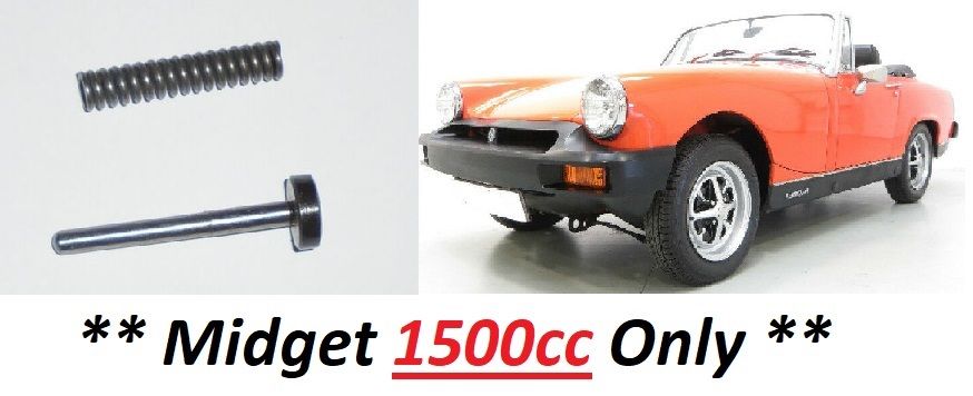 OIL PRESSURE RELIEF SPRING & VALVE KIT (MG Midget 1500cc) (**Dec 74- 79**)